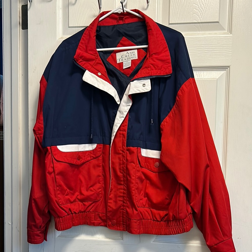 Classic Men's Red and Blue Jacket